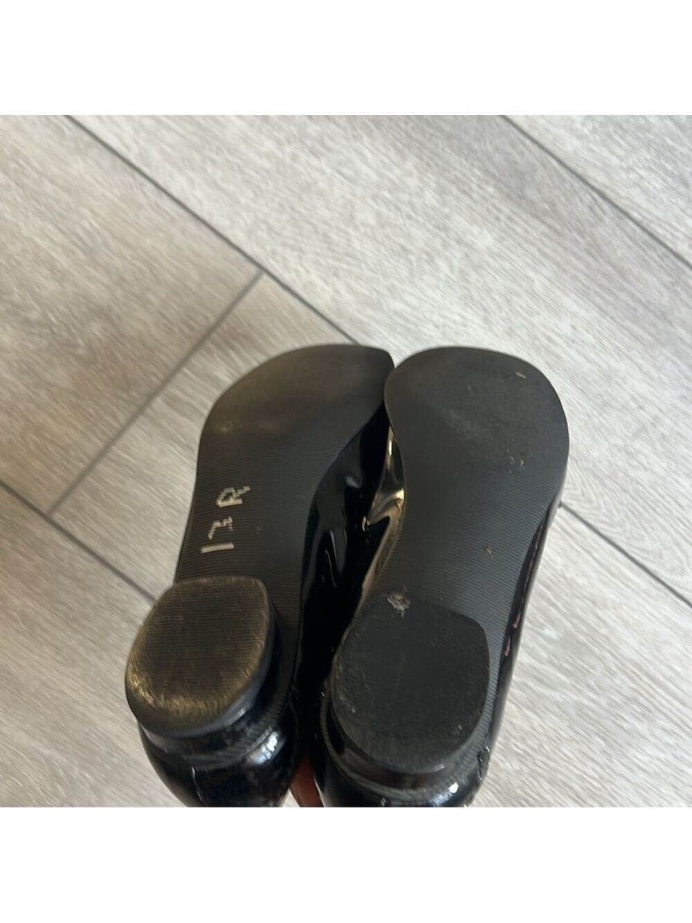 Ros Hommeeson black patent leather penny style classic slip on loafers size 6 - Picture 6 of 10
